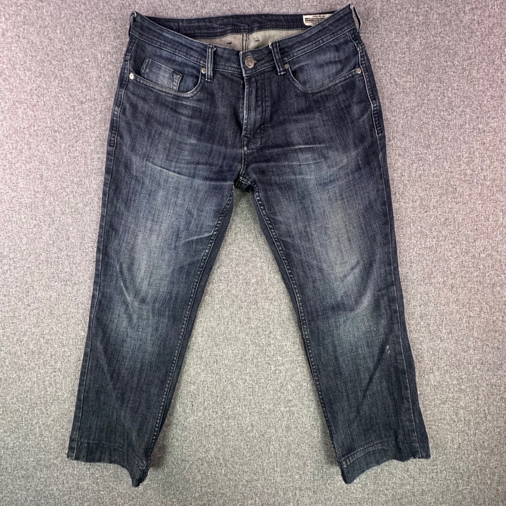 Buffalo David Bitton Jeans Mens 32 Jack-X Slim Straight Stretch Dark Wash Blue